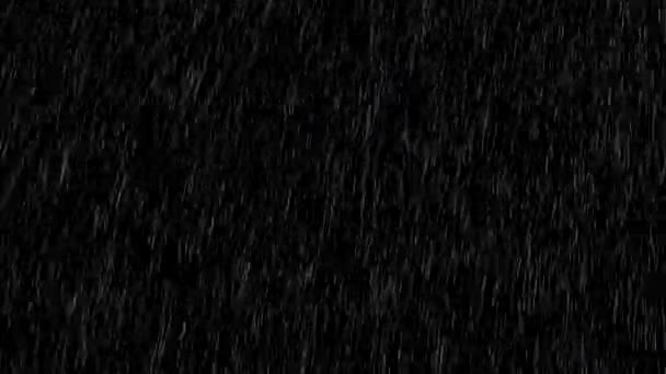 silné kapky deště v období dešťů efekt na černé obrazovce - Záběry, video