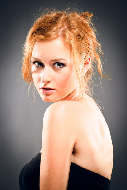 Portrait of red-haired woman - Fotó, kép