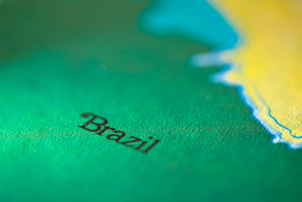 Matala syvyys kentän keskittyä maantieteellisen kartan sijainti maan Brasilia Brasilia Brasilia Brasilia Etelä-Amerikan mantereella atlas
 - Valokuva, kuva
