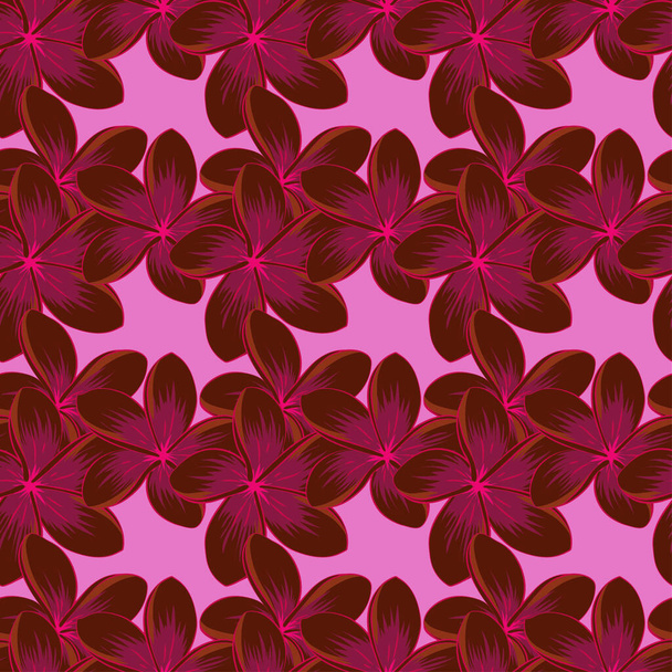 Color seamless floral vector pattern  - Вектор,изображение