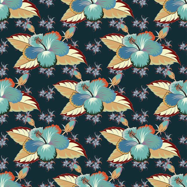 Vintage floral ornament. Abstract classic seamless pattern - Vecteur, image