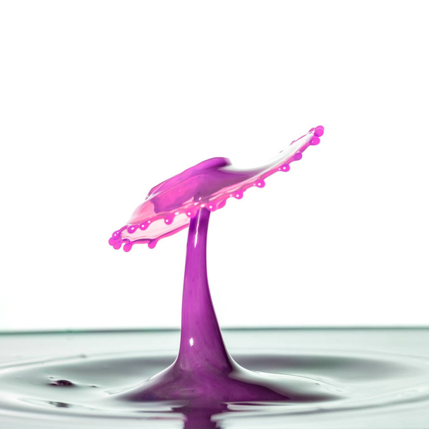 Εκπληκτική μοναδική αφηρημένη νερό βουτιά φωτογραφίες φωτογραφία με ζωντανή πολύχρωμες συγκρούσεις νερού συλλαμβάνονται με τη χρήση υψηλής ταχύτητας flash τεχνική - Φωτογραφία, εικόνα