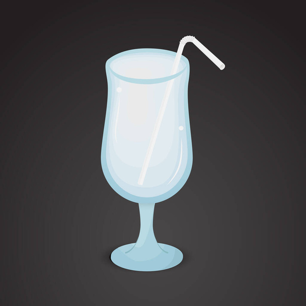 glass icon, simply vector illustration  - Vektör, Görsel
