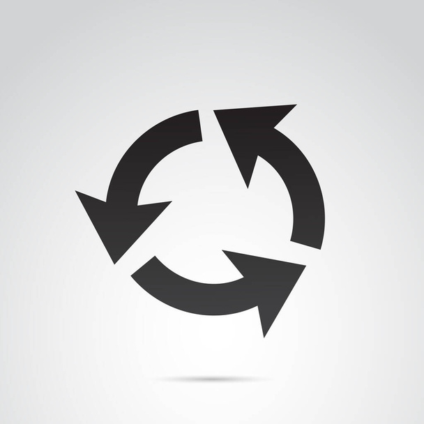 round arrows icon, simply vector illustration  - Vettoriali, immagini