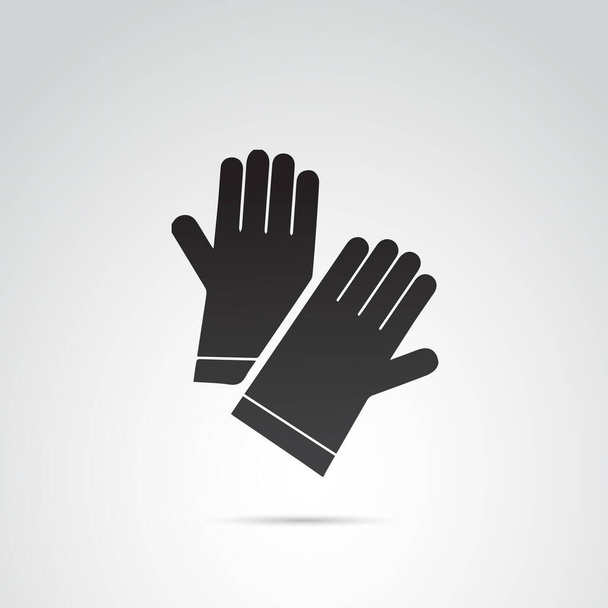 gloves icon, firefighter concept, simply vector illustration  - Wektor, obraz