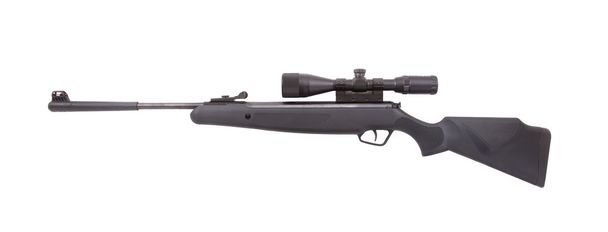 Air rifle isolated over white - Photo, Image