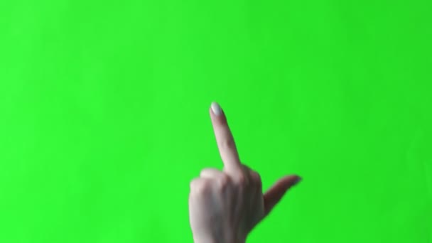 Mujer mano shows gesto joder usted o joder
 - Metraje, vídeo