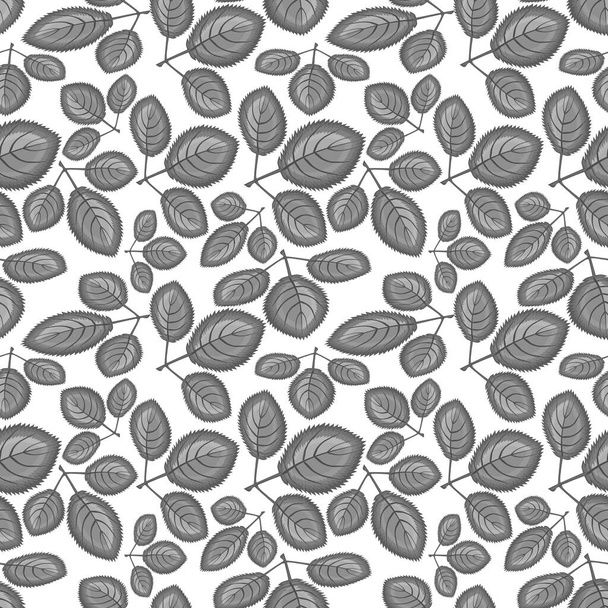 Square, seamless pattern, leaf pattern. Background for site or blog, textiles, packaging, interior drawing, wallpaper - Вектор, зображення