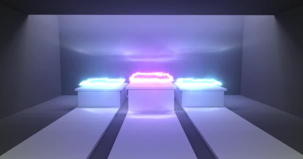 Siegerpodest, Animation des kosmetischen Produkts Neon Glow Loop - Filmmaterial, Video