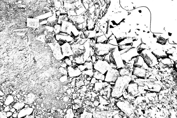 Soyut eski duvar dokusu. Siyah ve beyaz desenli arkaplan - Fotoğraf, Görsel