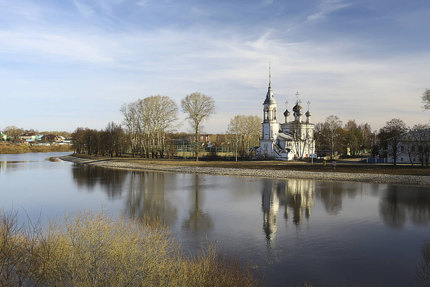 Vologda church, Orthodox Christian church, Vologda monastery Russian North, pilgrims tourism - Zdjęcie, obraz
