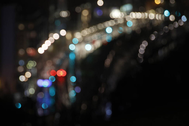 Городские огни с эффектом боке - Фото, изображение