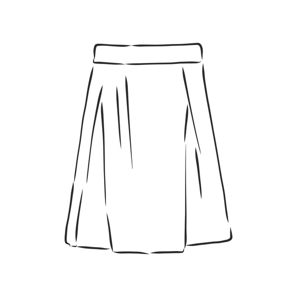 Illustrazione vettoriale delle gonne. Vestiti da donna
 - Vettoriali, immagini