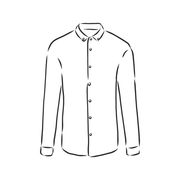 Illustrazione vettoriale della camicia dell'uomo. Vista frontale
 - Vettoriali, immagini