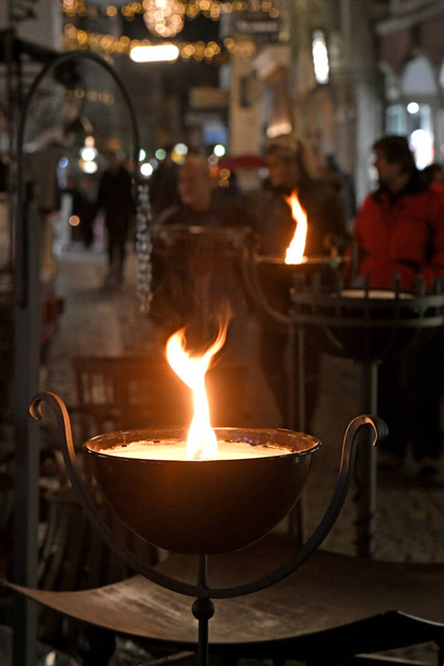 In Steyr (Upper Austria, Austria) every year around 30 blacksmiths come to the Christmas market to show their old haste work - Φωτογραφία, εικόνα