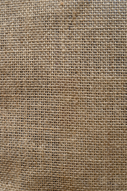 bruine zak stof achtergrond, verticale - Foto, afbeelding