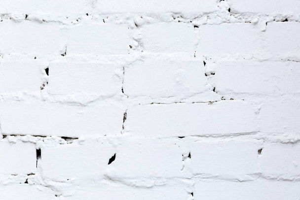 white old brick wall texture background - Valokuva, kuva
