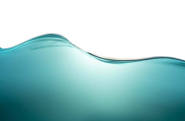 Vlna čisté modré vody, symbol svěžesti a ekologie. Koncepční fotka. Detailní záběr. - Fotografie, Obrázek