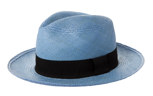 kék panama kalap - Fotó, kép