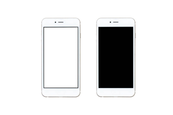 Smartphone con pantalla en blanco simulada
 - Foto, Imagen