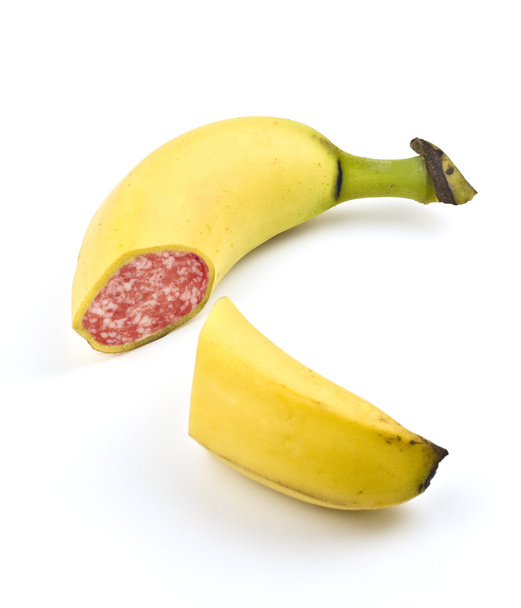 banaan-salami - Foto, afbeelding