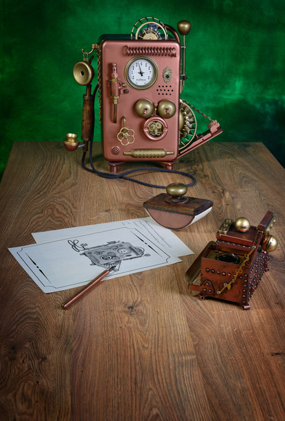Copper Phone. - Foto, Bild