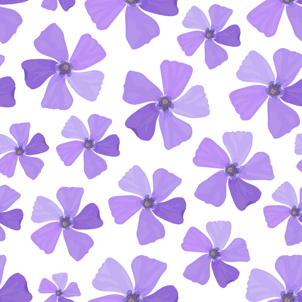 set of beautiful purple flowers - ベクター画像