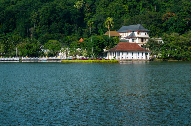 Temple of the Sacred Tooth Relic is a Buddhist temple situated in world heritage site, Kandy, Sri Lanka. - Photo, Image