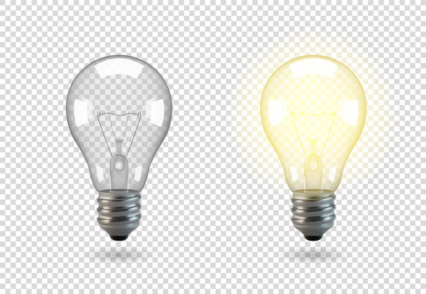 Vector Isolated light bulb. - Vector, Image