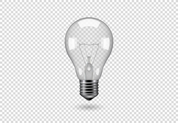 Vector Isolated light bulb. - Вектор, зображення