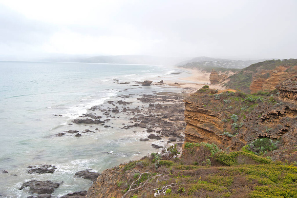 Piękne wybrzeże Australii, Great Ocean Road, Victoria - Zdjęcie, obraz