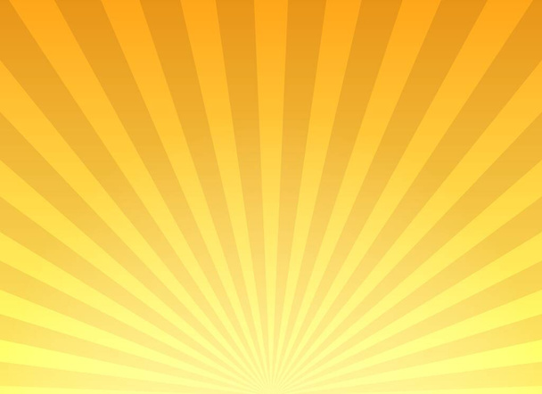 Retro sarı güneş patlaması arkaplanı - Vektör, Görsel