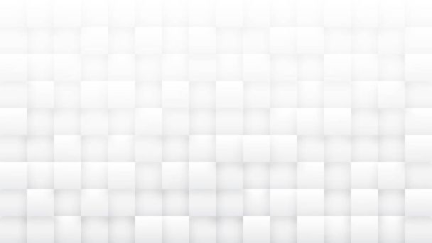 3D-vierkanten High Technology Minimalistisch Wit Abstracte achtergrond - Foto, afbeelding