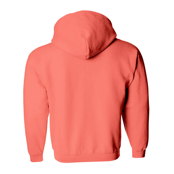 Розширюйте свій дизайн светри за допомогою цього зворотнього вигляду Zip Up балахон у живому кораловому кольорі
. - Фото, зображення