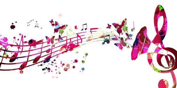 Artistic colorful abstract background live concert events vector illustration - Vektor, obrázek