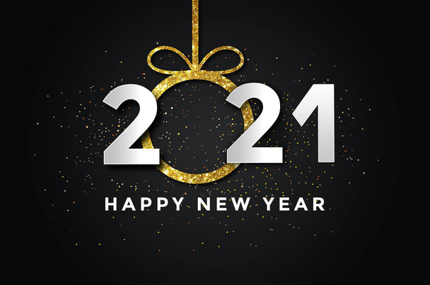 2021 Happy New Year Background. Vacances de 2021 Année. - Photo, image