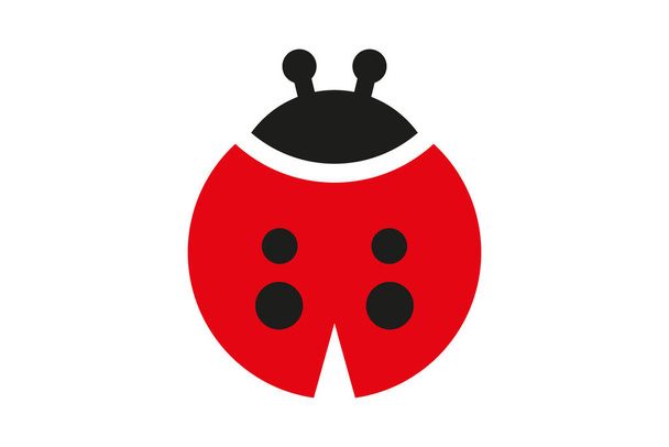 icono Ladybug, ideal para pegatinas, camisetas y diseños generales. - Vector, imagen