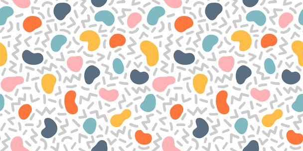 Colorful seamless geometric pattern. Modern abstract background. Hipster Memphis style. EPS 10 - Vecteur, image