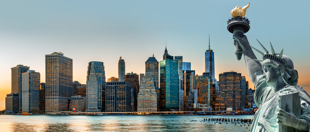 New York City skyline panorama - Photo, Image