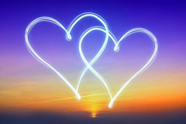 Два серця - концепція любові
 - Фото, зображення