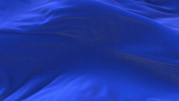 4k Blauwe golvende zijde stof fladderende wind, naadloze golvende vlag doek achtergrond. - Video