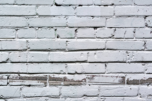 old painted gray brick wall color - Foto, Bild