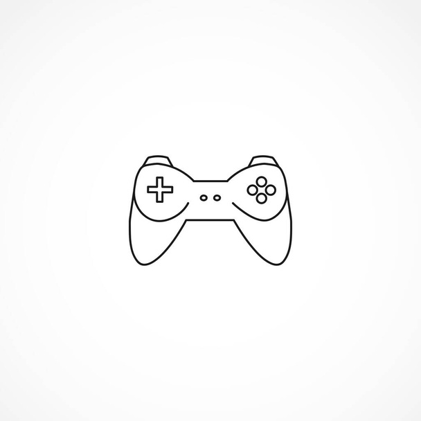 Icono de joystick. gamepad icono de línea. gamepad aislado icono de línea
 - Vector, Imagen