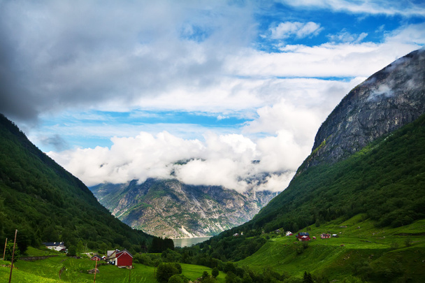 View to Sognefjord in Norway - 写真・画像