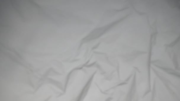 Texture of crumpled white fabric background. - 映像、動画