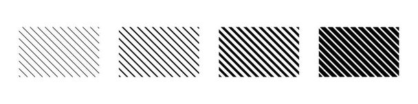 抽象的なスタイルで斜線のセット。ベクトルグリッド幾何学テンプレート。抽象的な繰り返し背景。縞模様。Eps 10 - ベクター画像