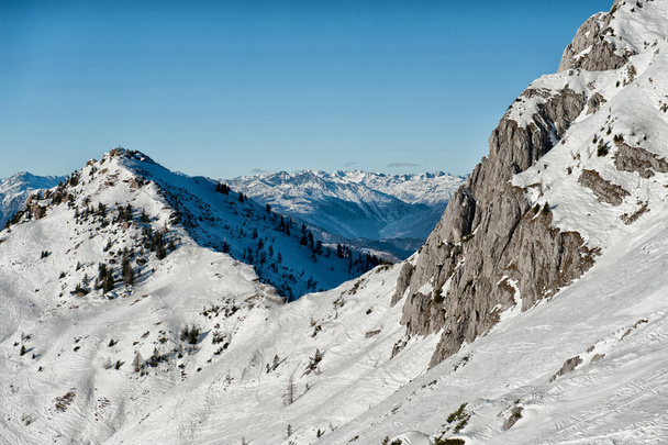 Alpes no inverno
 - Foto, Imagem