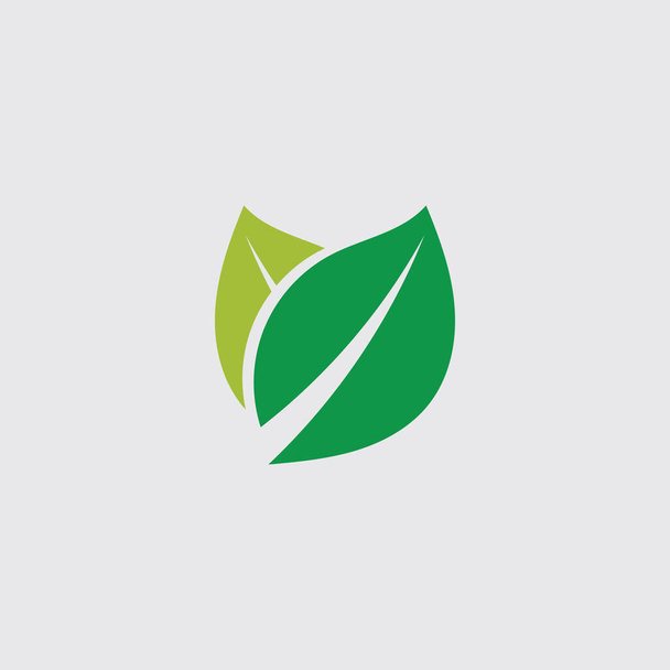 Eko ikona zelený list vektorové ilustrace - Vektor, obrázek