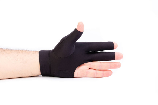 guantes de billar mano masculina, guante de billar
 - Foto, Imagen