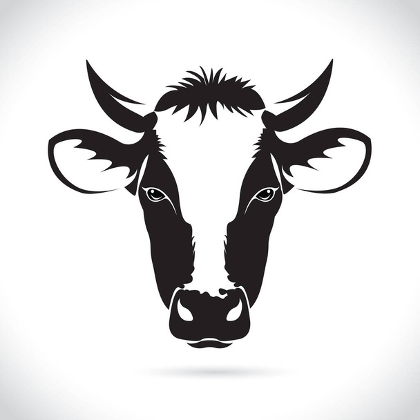 вектор конструкции головки коровы изолирован на белом фоне. Логотип
. - Вектор,изображение